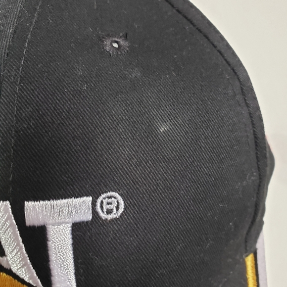 CAT Caterpillar Toromont embroidered logo trademark baseball cap hat black OS - Picture 5 of 10